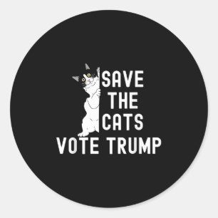 Adesivo Salve Os Gatos Votem O Engraçado Humor Político
