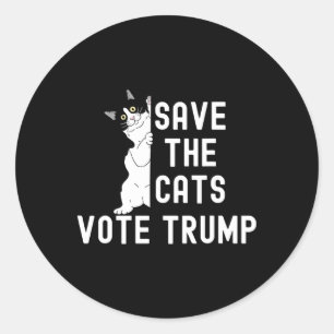 Adesivo Salve Os Gatos Votem O Engraçado Humor Político