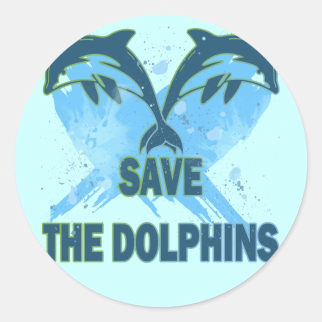 ADESIVO SALVE OS GOLFINHOS (Frente)