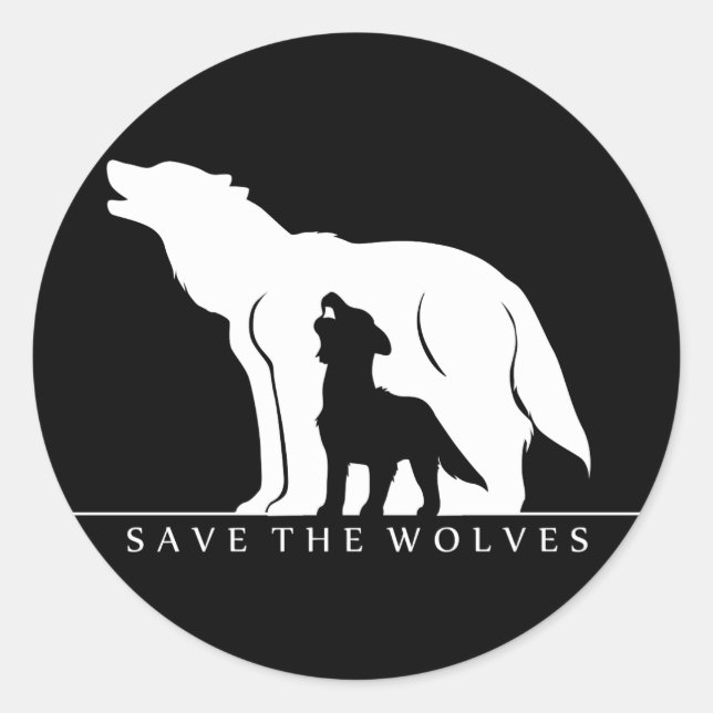 Adesivo Salve os Lobos (Frente)