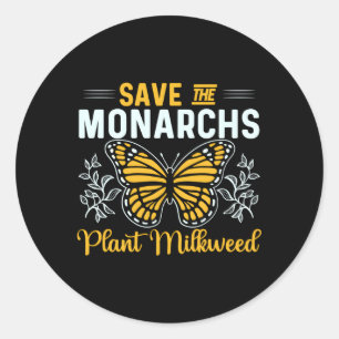 Adesivo Salve Os Monarcas Plantando Milkweed Para Borbolet