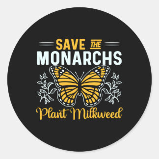 Adesivo Salve Os Monarcas Plantando Milkweed Para Borbolet