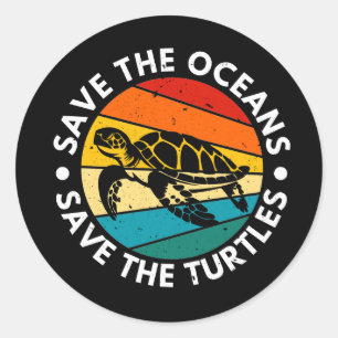 Adesivo Salve Os Oceanos Salve As Tartarugas