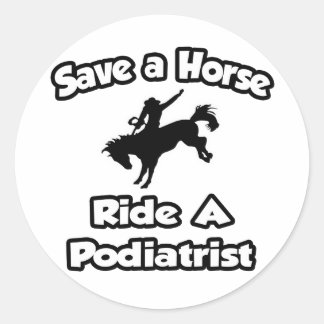 Adesivo Salve um Cavalo. Montar um Podiatra