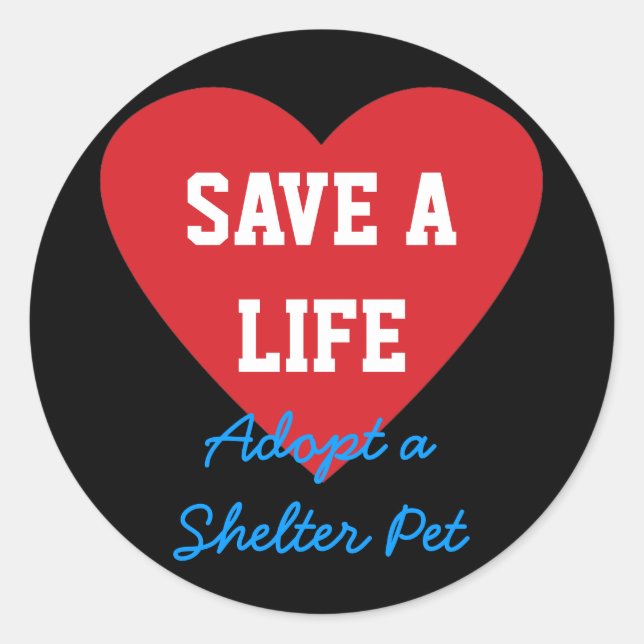 Adesivo Salve uma vitalidade - Adote um Prateleira (Frente)