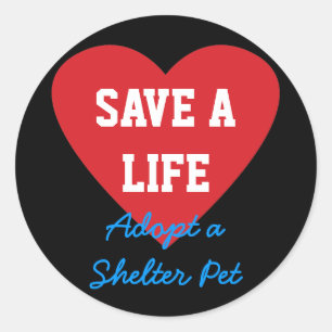 Adesivo Salve uma vitalidade - Adote um Prateleira