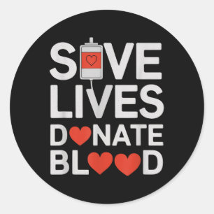 Adesivo Salve Vidas Doa Sangue Engraçado Dizendo Doação Sa