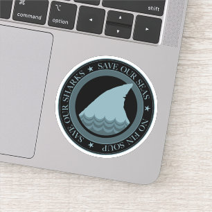 Adesivo salvem nossos tubarões