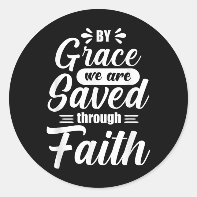 Adesivo Salvo pela Grace (Frente)