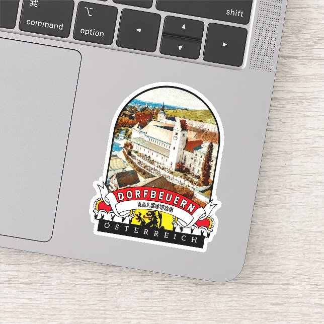 Adesivo Salzburg Dorfbeuern Österreich Souvenir  (Detalhe)
