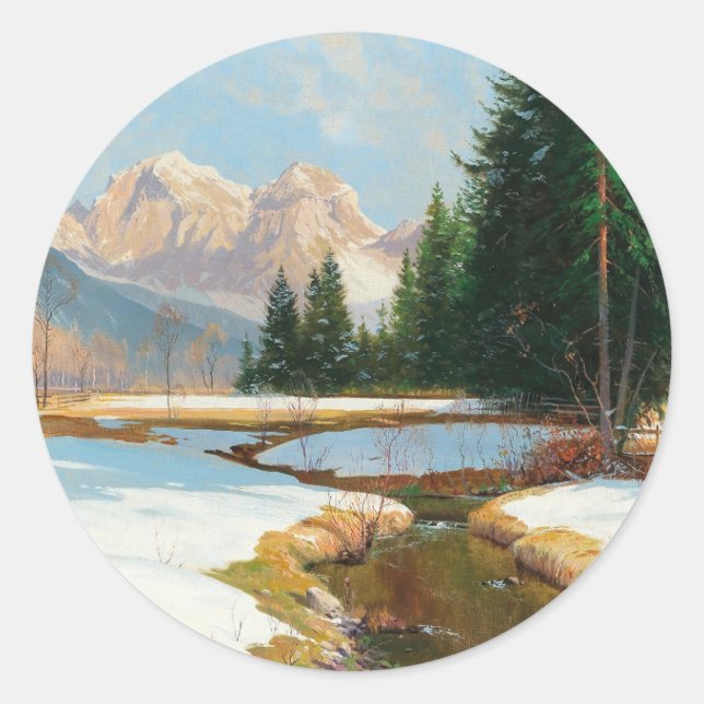 Adesivo Salzburger Alps-View, Winter (Frente)