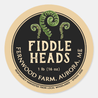 Adesivo Samambaia Fiddlehead Kraft Forrageira Selvagem 
