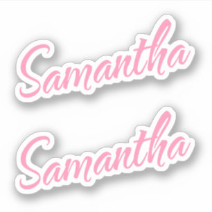 Adesivo Samantha Decorative Name (Nome Decorativo Samantha