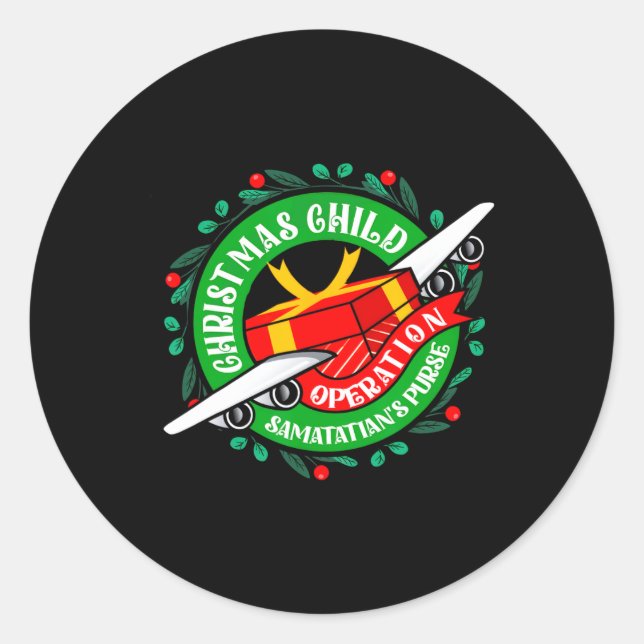 Adesivo Samaritan's Purse Operation Christmas Child Meme C (Frente)