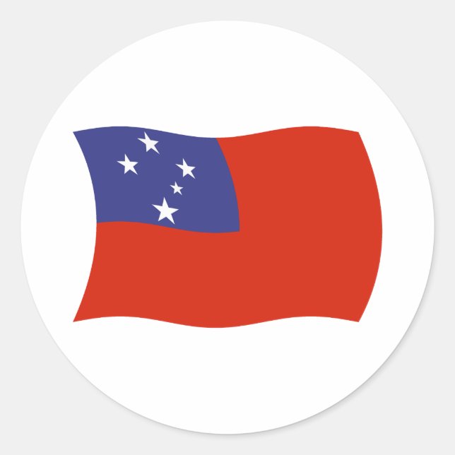 Adesivo Samoa Flag Sticker (Frente)