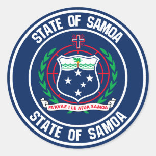 Adesivo Samoa Round Emblem