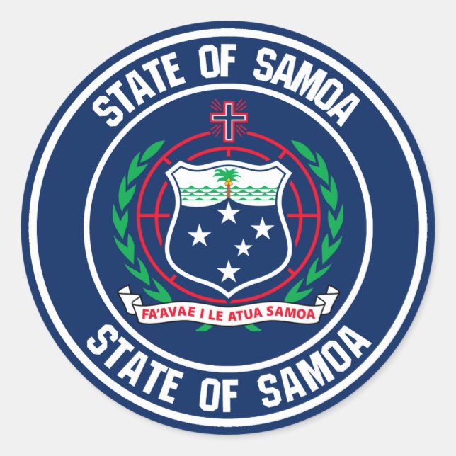 Adesivo Samoa Round Emblem (Frente)