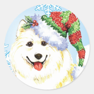 Adesivo Samoyed feliz de Howlidays