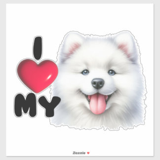 Adesivo Samoyed Sweetheart