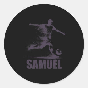Adesivo Samuel Futebol Meninos Personalizado Primeiro Nome