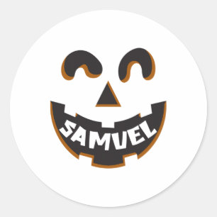 Adesivo Samuel Jack O' Lanterna Pumpkin Crianças Personali