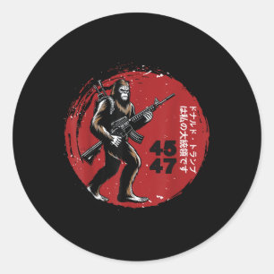 Adesivo Samurai Bigfoot Japonês Vintage Graphic 2025 Funn