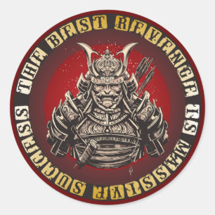 Adesivo Samurai - Citação de Guerreiros Japoneses