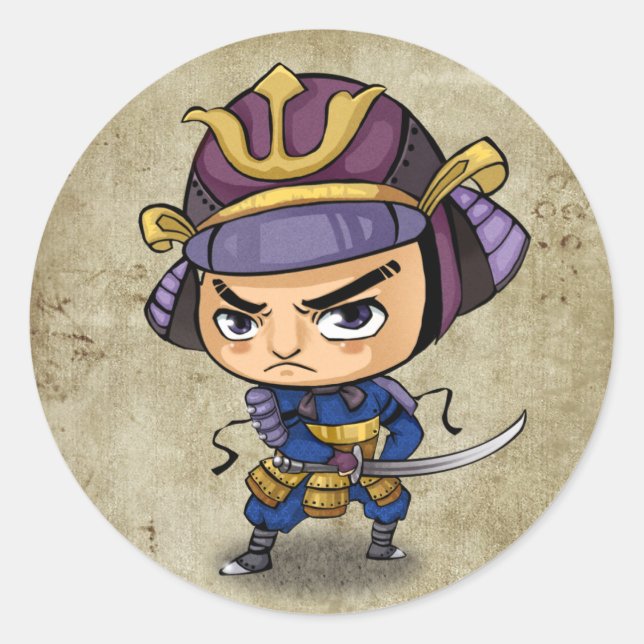 Adesivo Samurai e Ninja Stickers - Mitsuhide (Frente)