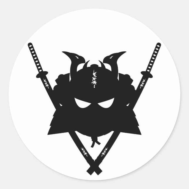 Adesivo Samurai Helmet & Swords Sticker (Frente)