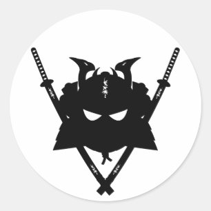 Adesivo Samurai Helmet & Swords Sticker