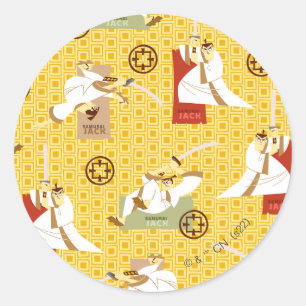 Adesivo Samurai Jack Sword Possui Padrão de Arte de Caráte