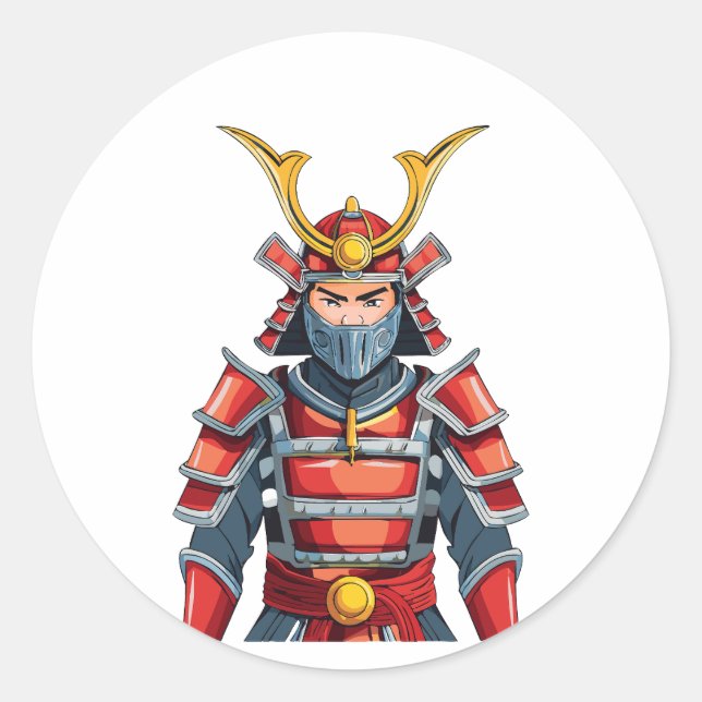 Adesivo Samurai japonês (Frente)
