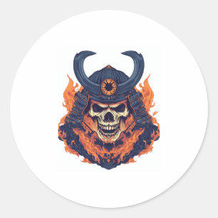 Adesivo Samurai Oni Skull