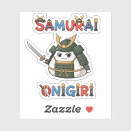 Adesivo Samurai Onigiri Sticker