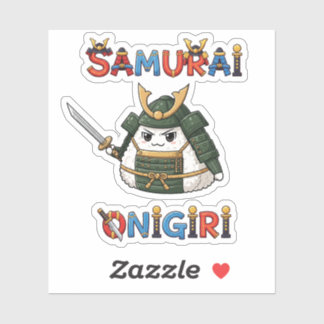 Adesivo Samurai Onigiri Sticker