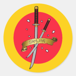 Adesivo Samurai Sword Tattoo