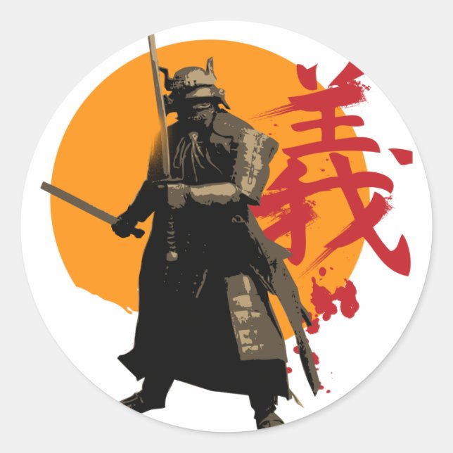 Adesivo Samurai Warrior Sticker (Frente)