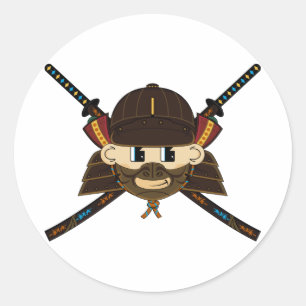 Adesivo Samurai Warrior & Swords Sticker