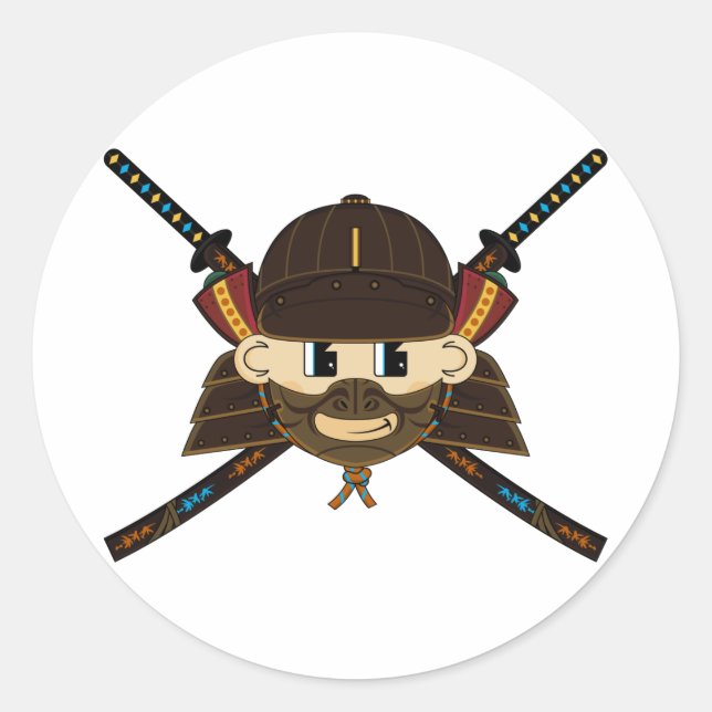 Adesivo Samurai Warrior & Swords Sticker (Frente)