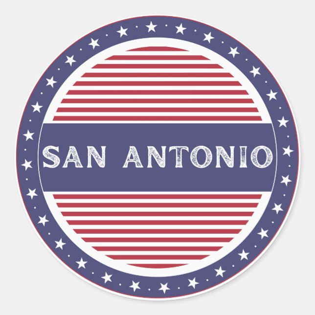 Adesivo San Antonio City Pride Emblem – American Identity (Frente)
