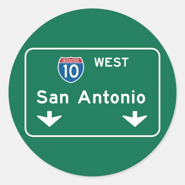 Adesivo San Antonio, TX Road Sign (Frente)