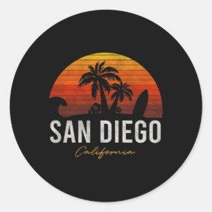 Adesivo San Diego Beach California Palms VacSurf Sun