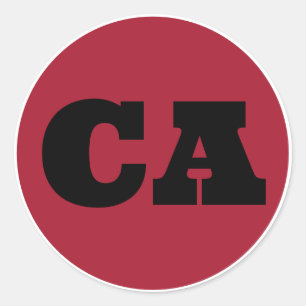 Adesivo San Diego (CA) - Vermelho x Preto x Branco