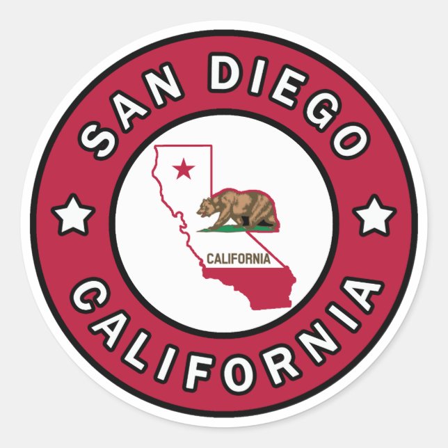 Adesivo San Diego California (Frente)