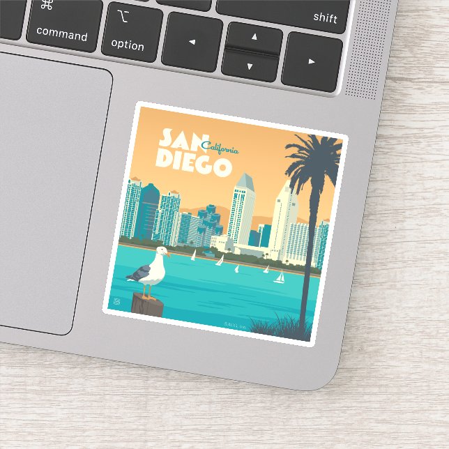 Adesivo San Diego, Califórnia (Detalhe)