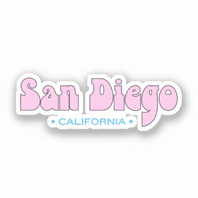 Adesivo San Diego Califórnia (Frente)