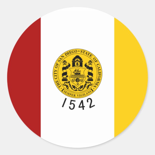 Adesivo San Diego Flag (Frente)