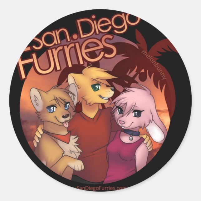 Adesivo San Diego Furries (Frente)
