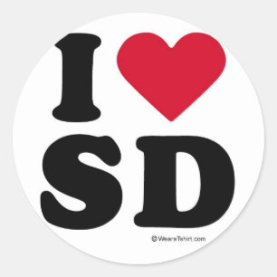 ADESIVO SAN DIEGO - "I LOVE SD" "I LOVE SAN DIEGO"
