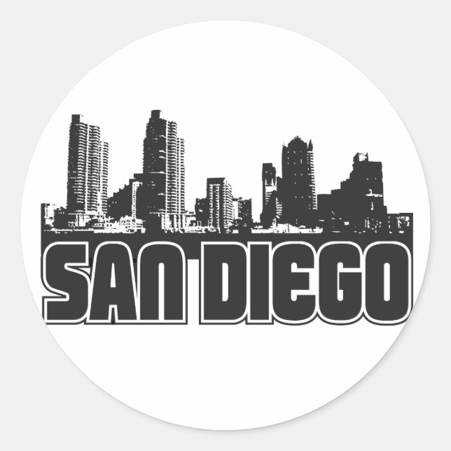 Adesivo San Diego Skyline (Frente)